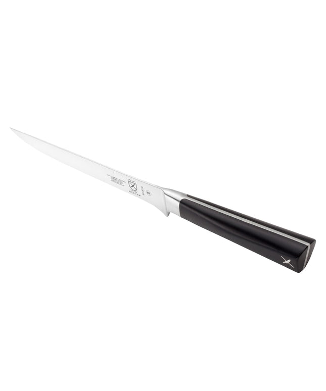 Mercer Culinary M19030 6" Stiff Boning Knife - Black Ergonomic POM Handle, High-Carbon German Steel