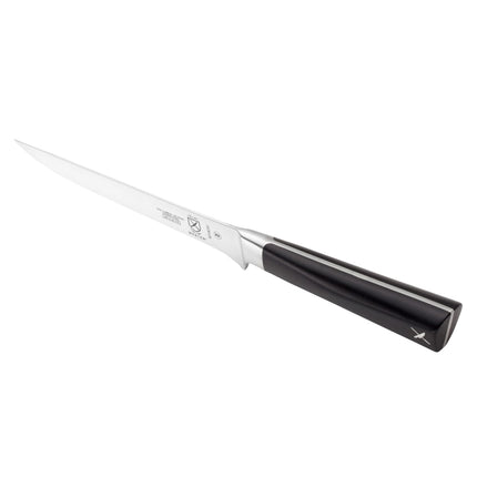 Mercer Culinary M19030 6" Stiff Boning Knife - Black Ergonomic POM Handle, High-Carbon German Steel