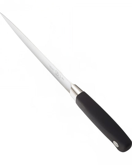 Dao Phi Lê Dẻo Mercer Culinary M20307 17.8 cm Cán Santoprene® Đen Chống Trượt Thép Đức Carbon Cao