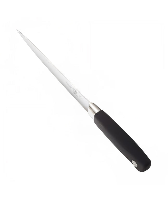 Dao Phi Lê Dẻo Mercer Culinary M20307 17.8 cm Cán Santoprene® Đen Chống Trượt Thép Đức Carbon Cao