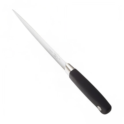 Dao Phi Lê Dẻo Mercer Culinary M20307 17.8 cm Cán Santoprene® Đen Chống Trượt Thép Đức Carbon Cao
