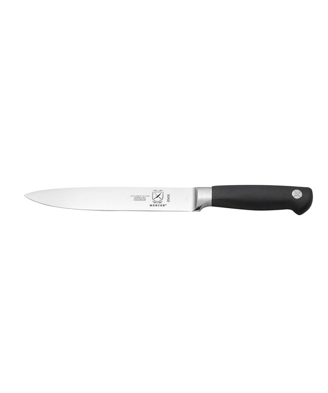 Dao Khắc Mercer Culinary M20408 20.3 cm Cán Santoprene® Đen Chống Trượt Thép Đức Carbon Cao
