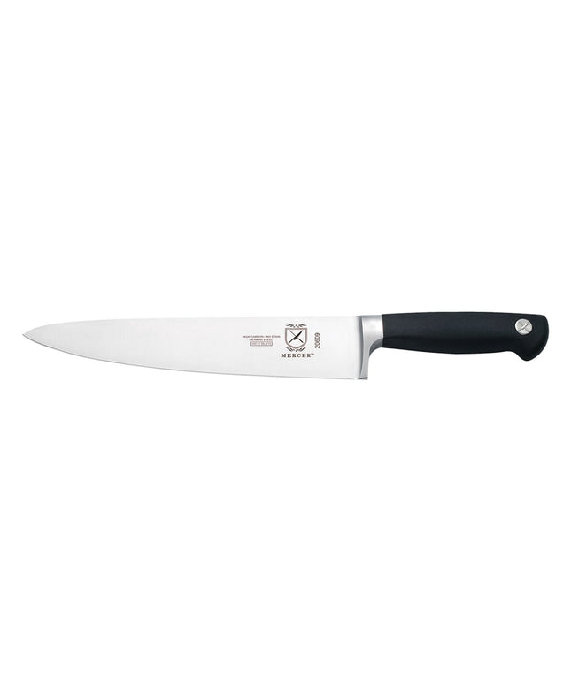 Dao Bếp Trưởng Mercer Culinary M20609 22.9 cm Tay Cầm Santoprene® Chống Trượt Đen Thép Đức Carbon Cao