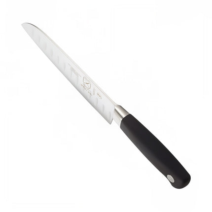 Dao Santoku Mercer Culinary M20707 17.8 cm Lưỡi Thép Carbon Cán Santoprene® Đen