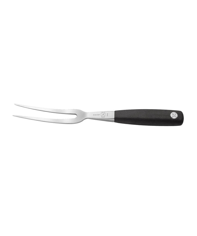 Nĩa Thái Thịt Mercer Culinary M20806 15.2 cm Cán Santoprene® Đen Thép Carbon Đức