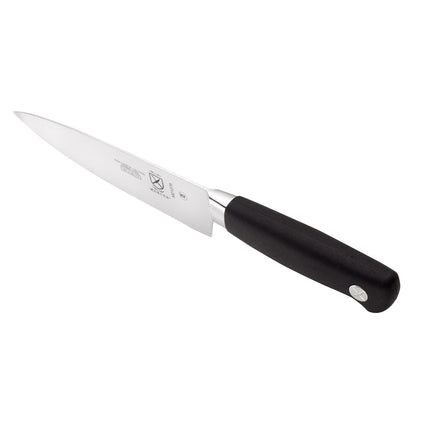 Dao Đầu Bếp Mercer Culinary M21076 15.2 cm Cán Santoprene® Chống Trượt Đen Thép Đức Carbon Cao