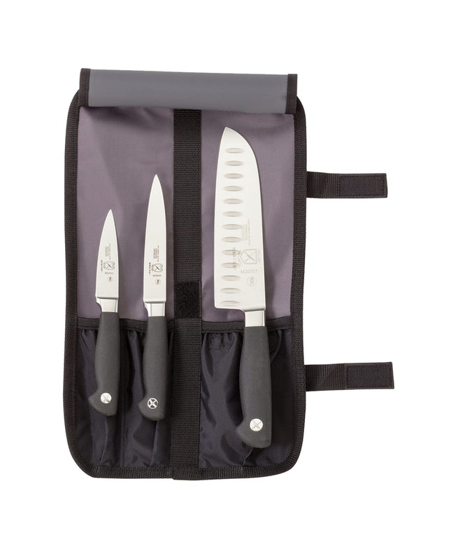 Bộ Dao Khởi Đầu Mercer Culinary M21910 4 Món Kèm Túi Cuộn Chắc Chắn