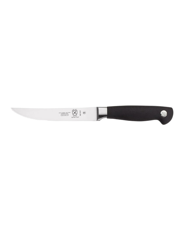 Dao Steak Mercer Culinary M21921 12.7cm Răng Cưa Cán Santoprene® Chống Trượt Đen Thép Đức Carbon Cao