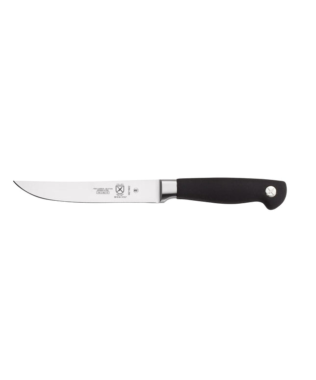 Dao Steak Thẳng Mercer Culinary M21922 12.7cm Cán Santoprene® Chống Trượt Đen Thép Carbon Đức