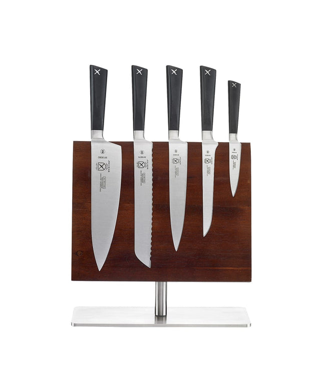 Bộ Dao 6 Món Mercer Culinary M21944 Bảng Nam Châm Gỗ Acacia