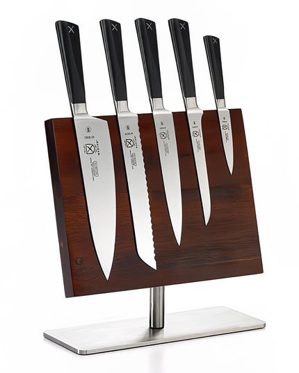 Bộ Dao 6 Món Mercer Culinary M21944 Bảng Nam Châm Gỗ Acacia