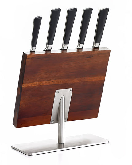 Bộ Dao 6 Món Mercer Culinary M21944 Bảng Nam Châm Gỗ Acacia
