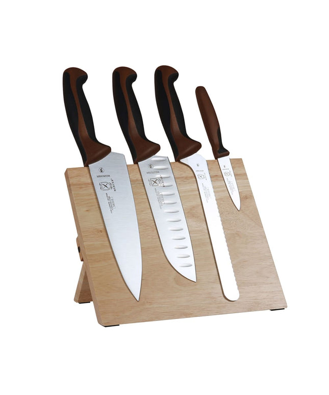 Bộ Dao 5 Món Mercer Culinary M21982BR Bảng Nam Châm Gỗ Keo