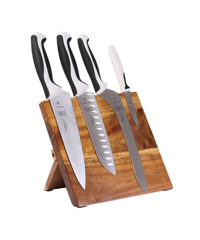 Bộ Dao Mercer Culinary M21982WBH 5 Món Kèm Bảng Nam Châm Gỗ Acacia