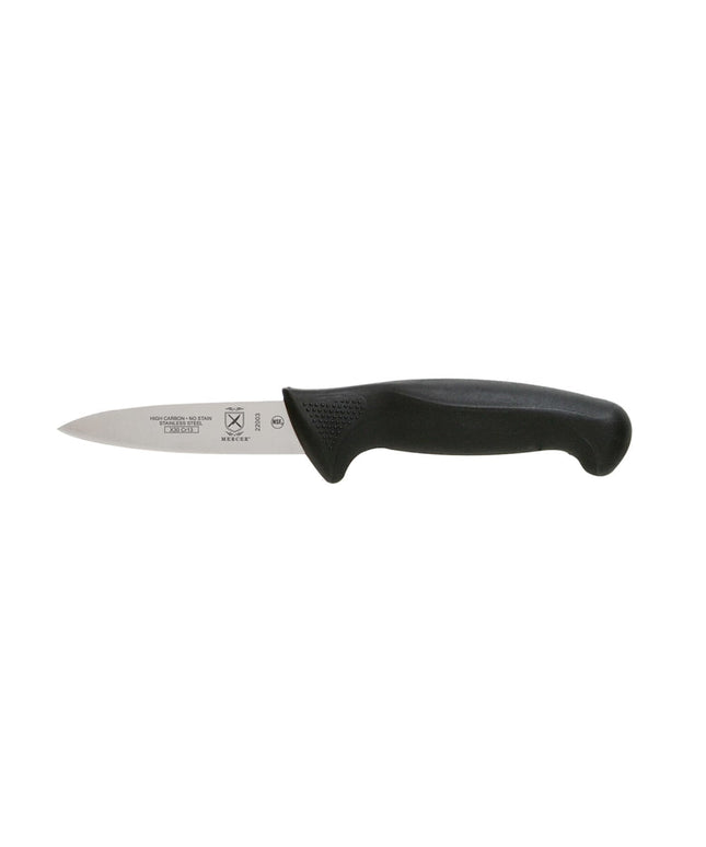 Dao Gọt Mercer Culinary M22003 8.9 cm Tay Cầm Santoprene®/Polypropylene Đen, Thép Carbon Cao Nhật Bản