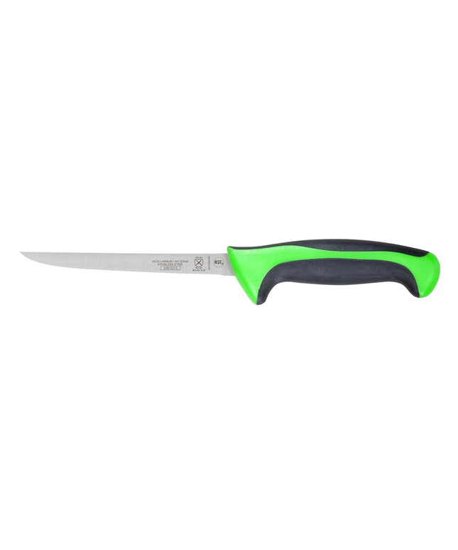 Mercer Culinary M22206GR Dao Rút Xương 15.2 cm Cán Santoprene®/Polypropylene Màu Xanh, Thép Carbon Cao Nhật Bản
