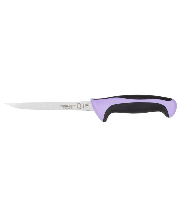 Dao Rọc Xương Mercer Culinary M22206PU 15.2 cm Cán Santoprene®/Polypropylene Màu Tím, Thép Carbon Cao Nhật Bản