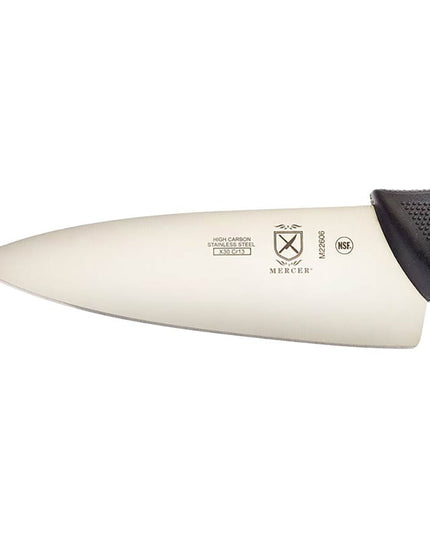 Dao Bếp Trưởng Mercer Culinary M22606 15.2 cm Cán Santoprene®/Polypropylene Đen Thép Carbon Cao Nhật Bản