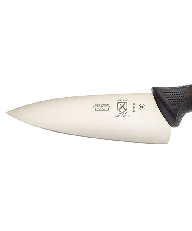 Dao Bếp Trưởng Mercer Culinary M22606 15.2 cm Cán Santoprene®/Polypropylene Đen Thép Carbon Cao Nhật Bản