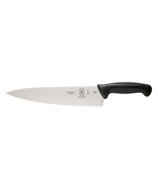 Dao Bếp Trưởng Mercer Culinary M22610 25.4 cm Cán Santoprene®/Polypropylene Đen Thép Nhật Carbon Cao