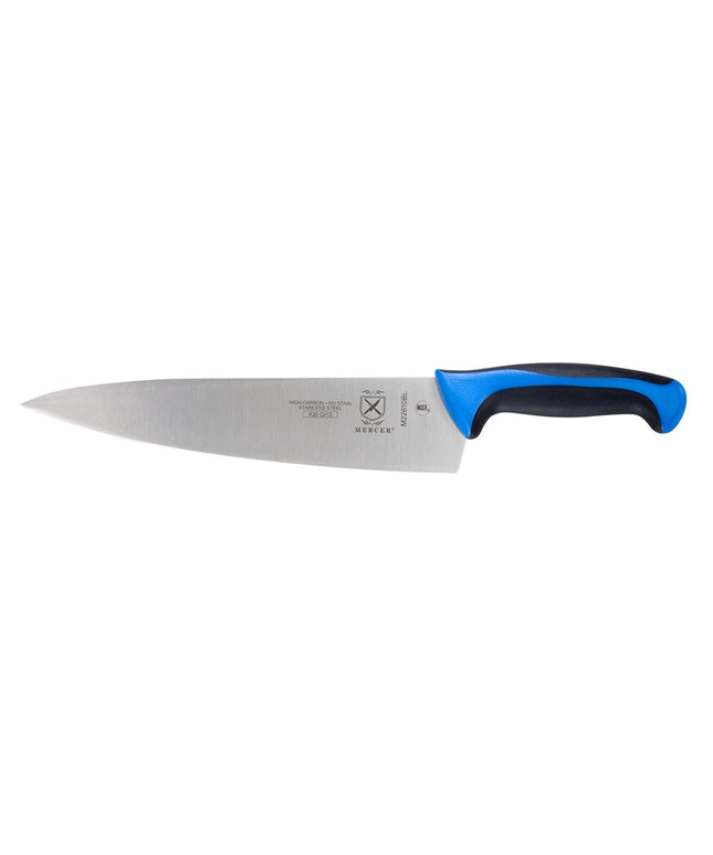 Dao Đầu Bếp Mercer Culinary M22610BL 25.4 cm Cán Santoprene®/Polypropylene Xanh Dương Thép Nhật Carbon Cao