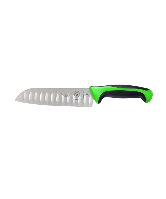 Dao Santoku Mercer Culinary M22707GR 17.8cm Lưỡi Thép Nhật Carbon Cao Tay Cầm Santoprene®/Polypropylene Xanh Lá