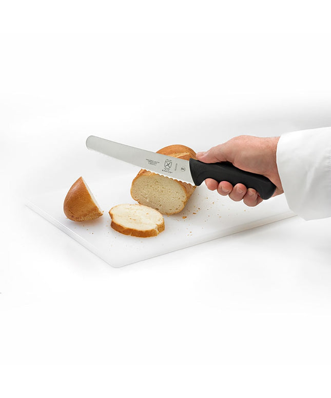 Dao Cắt Bánh Mì Mercer Culinary M23208 20.3 cm Cán Santoprene®/Polypropylene Đen Thép Carbon Nhật Bản
