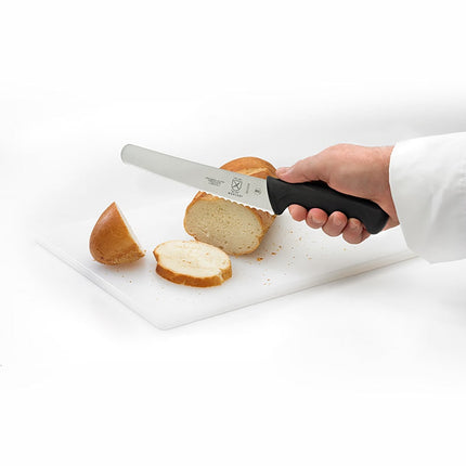 Dao Cắt Bánh Mì Mercer Culinary M23208 20.3 cm Cán Santoprene®/Polypropylene Đen Thép Carbon Nhật Bản