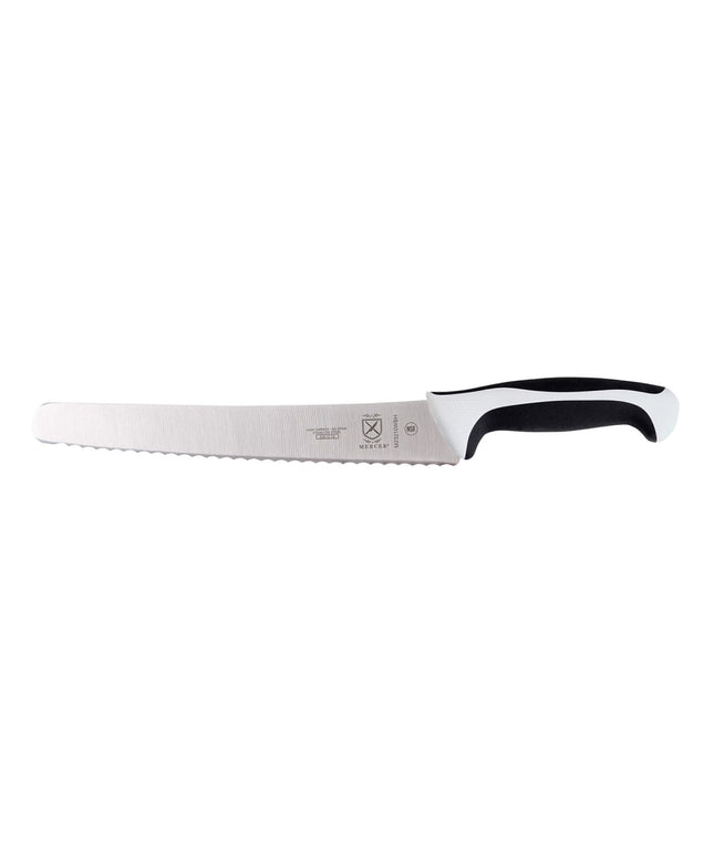 Dao Cắt Bánh Mì Mercer Culinary M23210WBH 25.4 cm Tay Cầm Santoprene®/Polypropylene Trắng Thép Nhật Carbon Cao