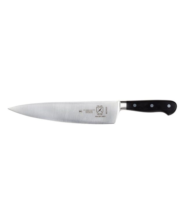 Dao Đầu Bếp Mercer Culinary M23520 22.9 cm Cán Delrin® Đen Công Thái Học Thép Đức Carbon Cao