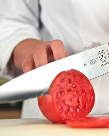 Dao Đầu Bếp Mercer Culinary M23530 25.4 cm Cán Delrin® Đen Công Thái Học Thép Đức Carbon Cao
