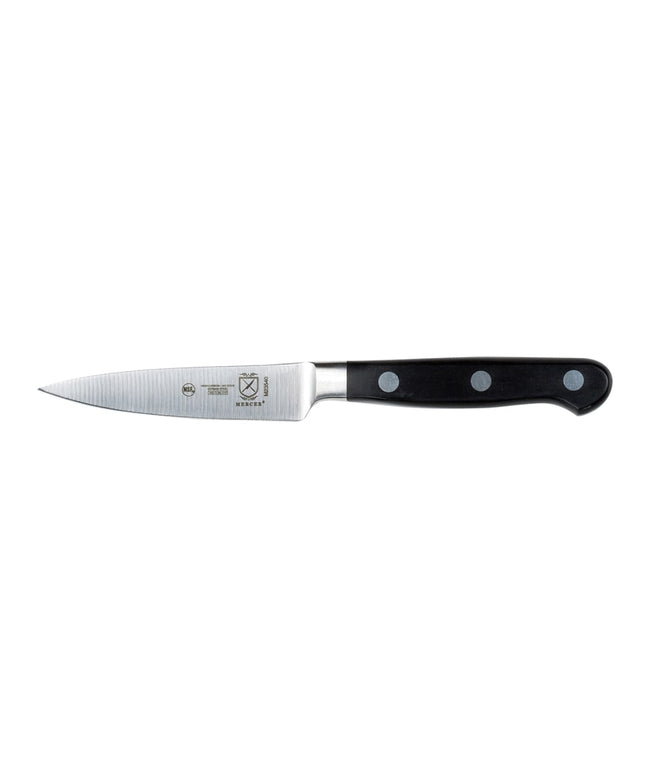 Dao Gọt Mercer Culinary M23540 8.9 cm Tay Cầm Delrin® Đen Công Thái Học, Thép Carbon Cao Đức