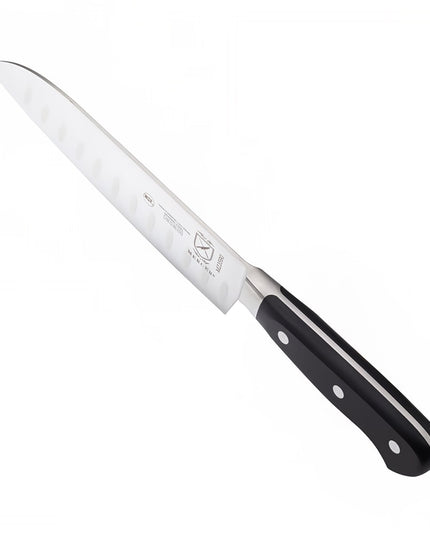 Dao Santoku Mercer Culinary M23590 17.8 cm Lưỡi Granton Cán Delrin® Đen Thép Đức Carbon Cao