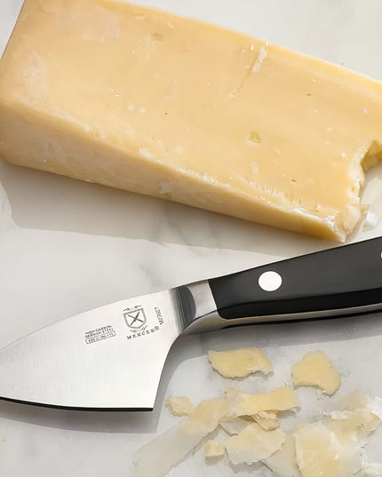 Mercer Culinary M23607 Dao Cắt Phô Mai Parmesan 7 cm Cán POM Đen Ergonomic, Thép Đức Cacbon Cao