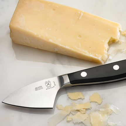 Mercer Culinary M23607 Dao Cắt Phô Mai Parmesan 7 cm Cán POM Đen Ergonomic, Thép Đức Cacbon Cao