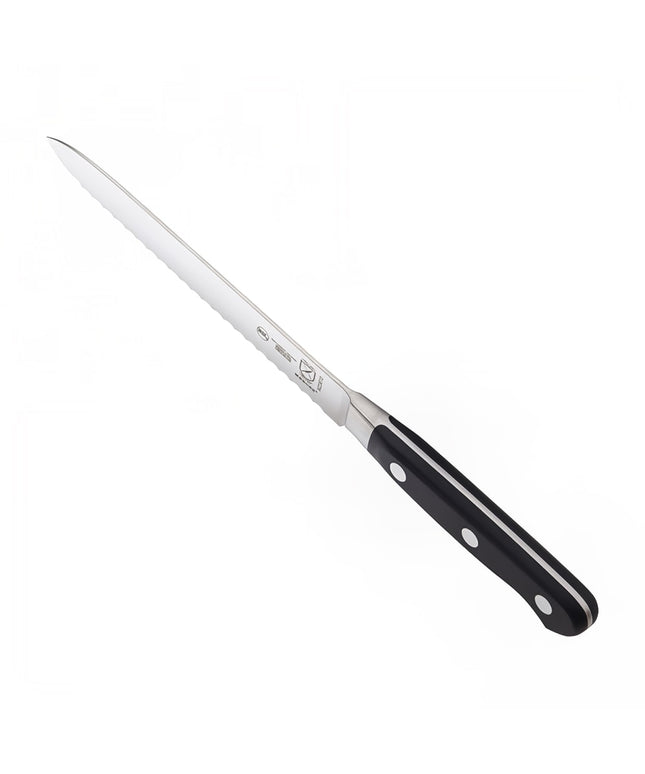 Mercer Culinary M23610 Dao Cắt Cà Chua 12.7 cm Cán Delrin® Đen Tiện Dụng, Thép Carbon Cao Đức