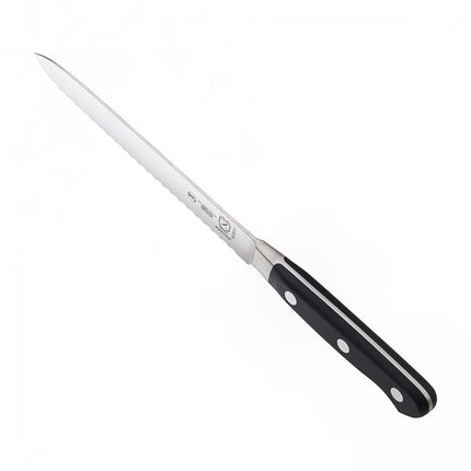 Mercer Culinary M23610 Dao Cắt Cà Chua 12.7 cm Cán Delrin® Đen Tiện Dụng, Thép Carbon Cao Đức