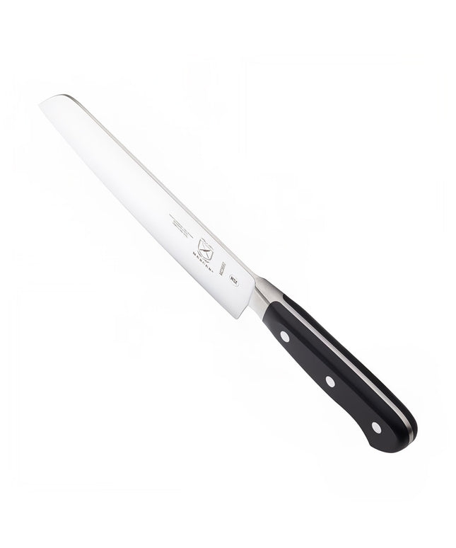 Mercer Culinary M23660 Dao Nakiri 17.8 cm Cán Delrin® Đen Công Thái Học, Thép Đức Carbon Cao