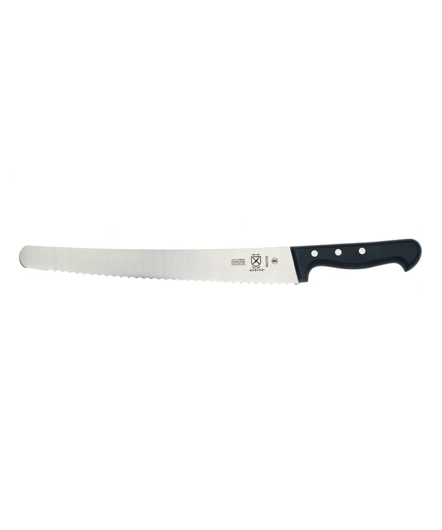 Dao Thái Thịt Ức Bò Mercer Culinary M23725 25.4 cm Lượn Sóng Thép Carbon Đức