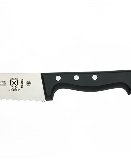 Dao Thái Thịt Ức Bò Mercer Culinary M23725 25.4 cm Lượn Sóng Thép Carbon Đức