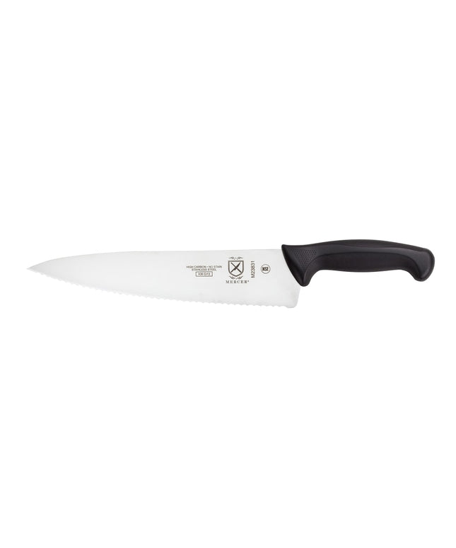 Dao Đầu Bếp Mercer Culinary M23831 25.4 cm Cán Santoprene®/Polypropylene Đen Thép Nhật Carbon Cao
