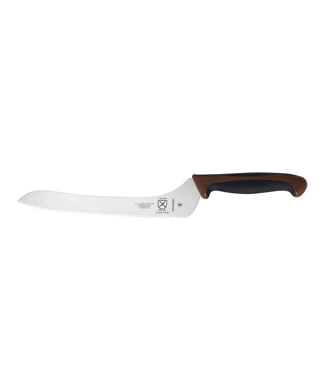 Dao Cắt Bánh Mì Mercer Culinary M23890BR 22.9 cm Tay Cầm Santoprene®/Polypropylene Nâu Thép Carbon Nhật Bản