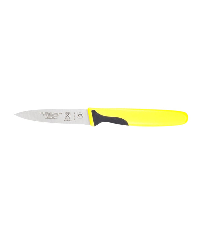 Dao Gọt Mercer Culinary M23930YL 7.6cm Tay Cầm Santoprene®/Polypropylene Vàng Thép Nhật Carbon Cao