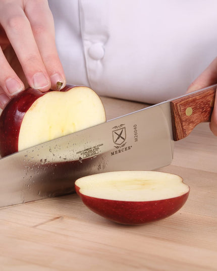 Dao Đầu Bếp Mercer Culinary M26040 20.3 cm Cán Gỗ Hồng Mộc Thép Nhật Carbon Cao