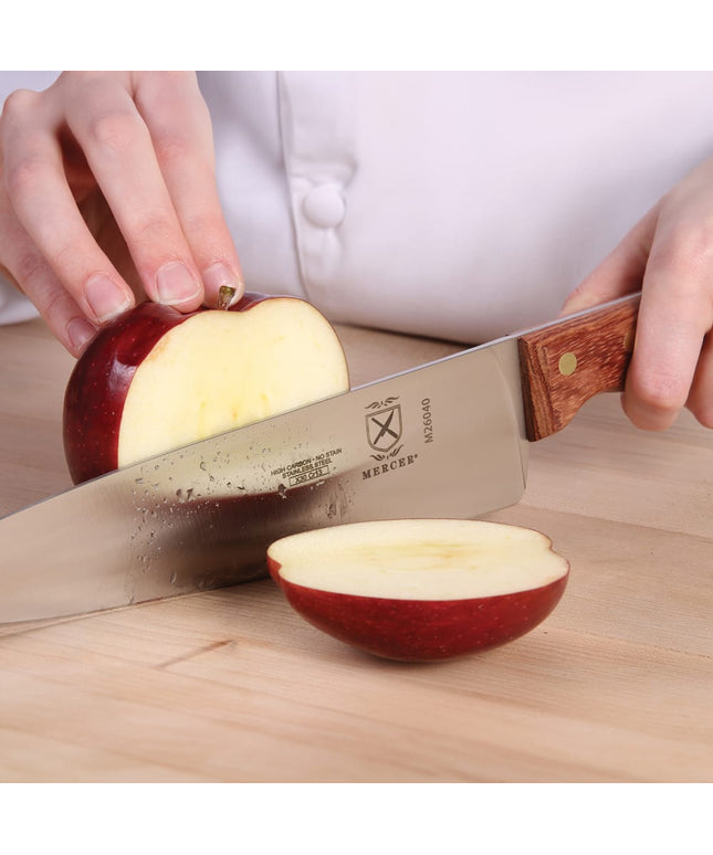 Dao Đầu Bếp Mercer Culinary M26040 20.3 cm Cán Gỗ Hồng Mộc Thép Nhật Carbon Cao