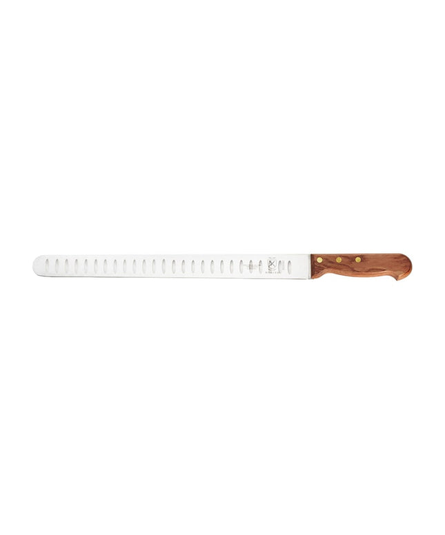 Dao Thái Lát Granton Mercer Culinary M26080 35.6 cm Tay Cầm Gỗ Hồng Mộc Thép Nhật Bản Carbon Cao