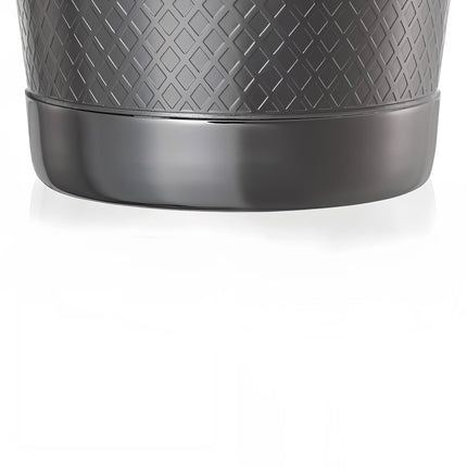 Bộ Bình Lắc Cocktail Barfly Hoa Văn Kim Cương Thép Không Gỉ 828 ml & 532 ml Màu Đen M37200BK