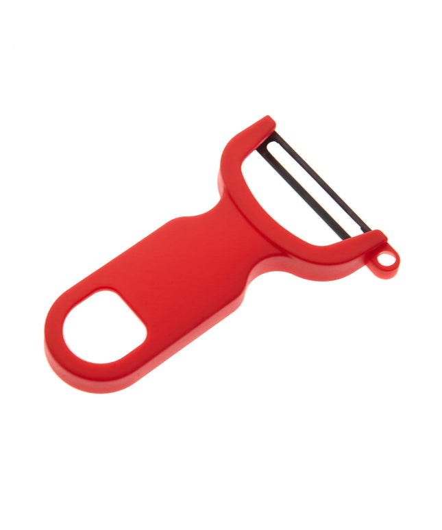 Mercer Culinary M33071RDB Dao Gọt Vỏ Chữ Y Lưỡi Thẳng, Cán Polypropylene Tiện Dụng, Màu Đỏ