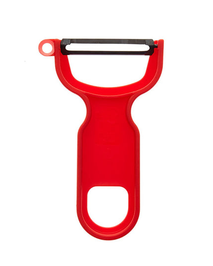 Mercer Culinary M33071RDB Dao Gọt Vỏ Chữ Y Lưỡi Thẳng, Cán Polypropylene Tiện Dụng, Màu Đỏ