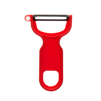 Mercer Culinary M33071RDB Dao Gọt Vỏ Chữ Y Lưỡi Thẳng, Cán Polypropylene Tiện Dụng, Màu Đỏ